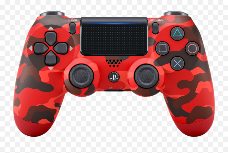 Sony Dualshock 4 Red Camo Wireless Png Ps2 Controller