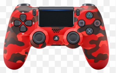 Sony Dualshock 4 Red Camo Wireless Png Ps2 Controller