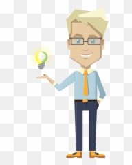 Idea Clipart Businessman Transparent Free - Businessman Cartoon Png