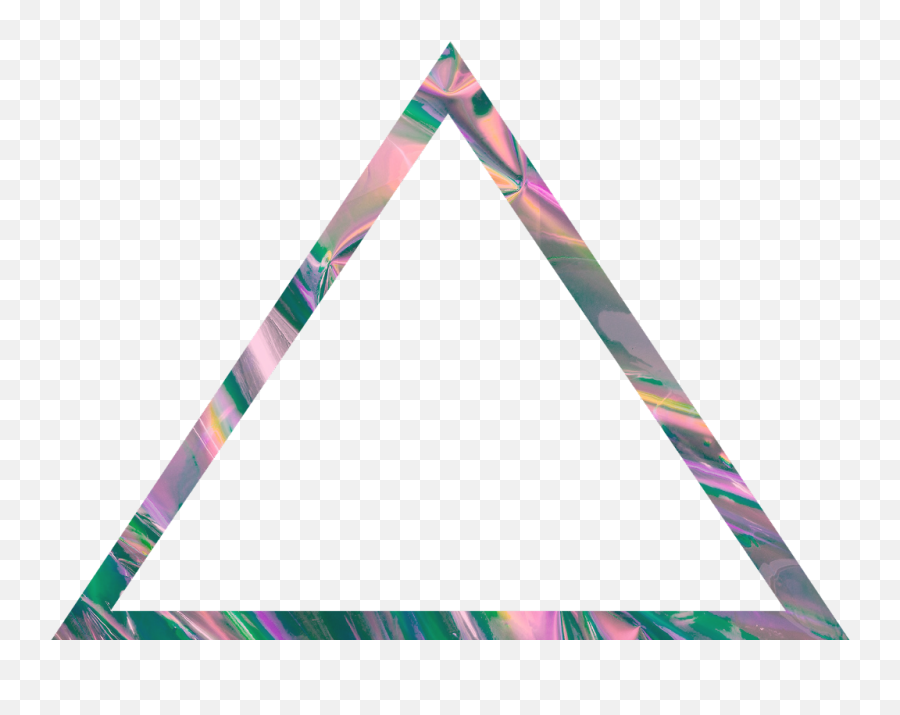 Glitch Aesthetic Triangle Transparent Border Frame Aest - Triangle Aesthetic Png,Transparent Border Frame