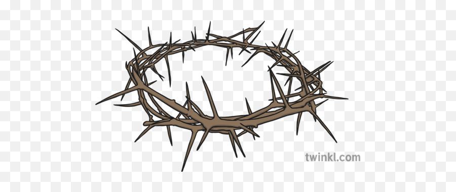 Crown Of Thorns Illustration - Espinas Png,Thorn Crown Png