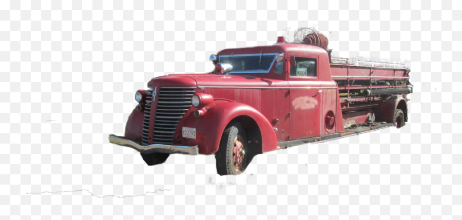 Fire Truck Png - Retro Fire Truck Transparent,Fire Truck Png