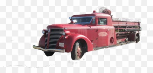 Fire Truck Png - Retro Fire Truck Transparent,Fire Truck Png