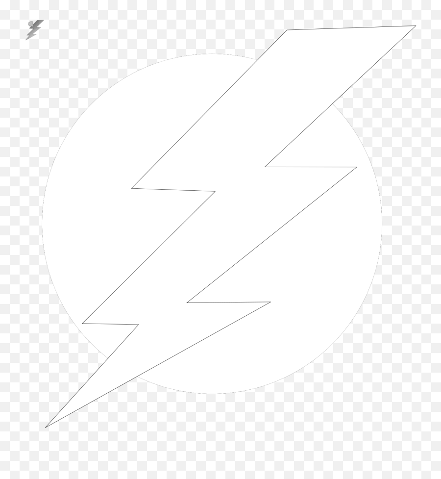Black And White Lightning Bolt Clip Art Icon Svg - Svg Circle Png,White Lightning Png