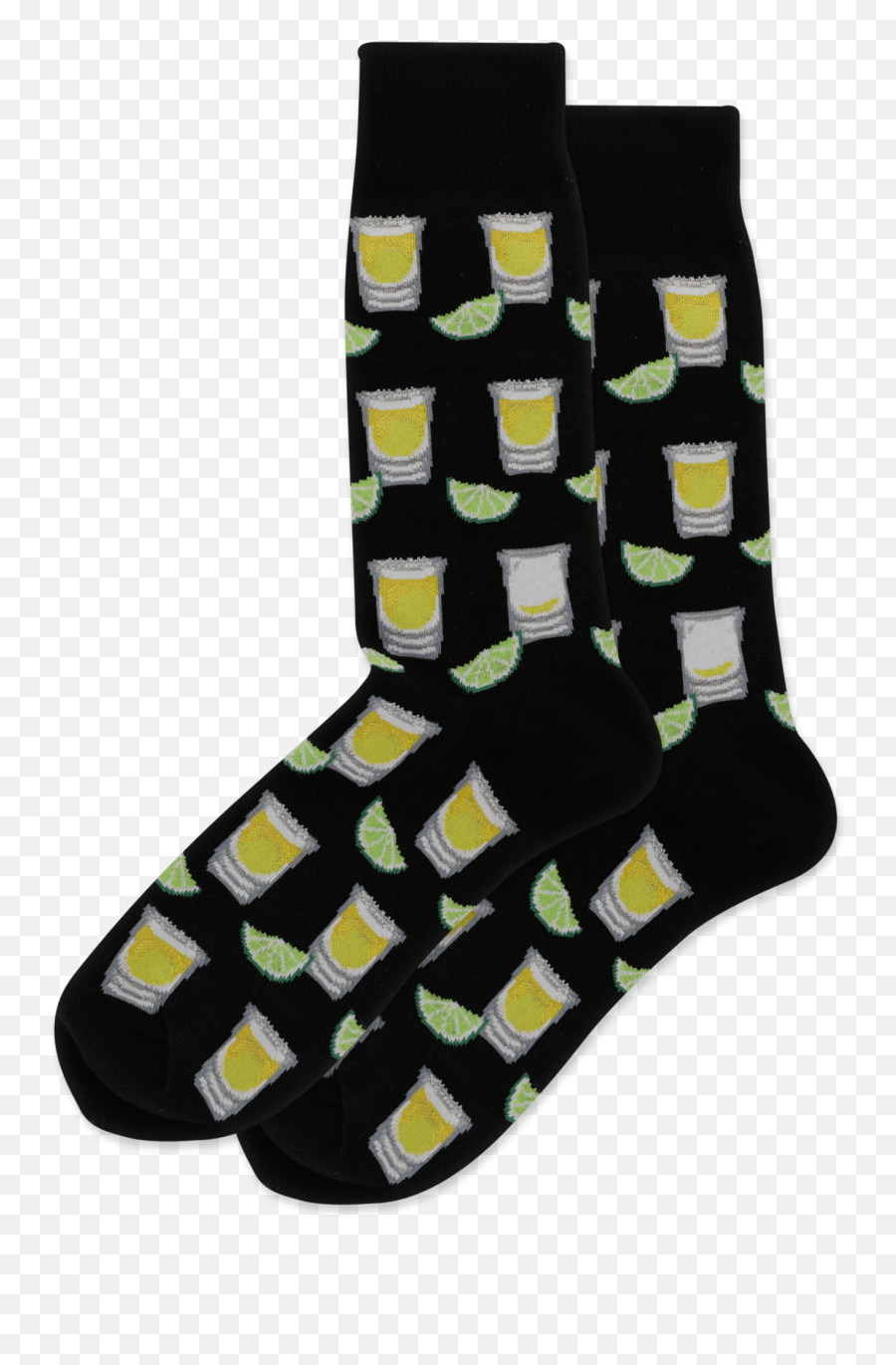 Menu0027s Tequila Shots Crew Socks - Black Socks Product Shot Png,Tequila Shot Png