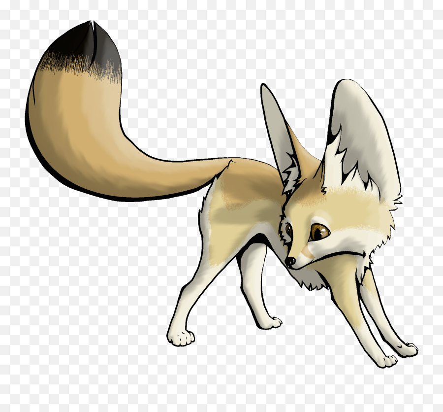 Download Arctic Fox Clipart Desert - Fennec Fox Drawing Fennec Fox Drawing Easy Png,Fox Clipart Png