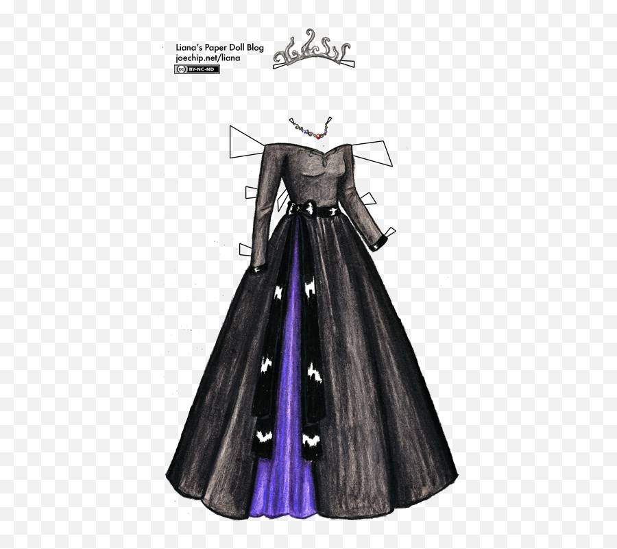 Evil Queen Costume - Paper Doll Dress Gown Png,Evil Queen Png