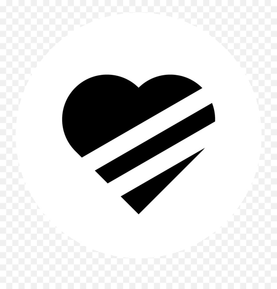 The Striped Heart - Heart Png,Heart Logo Png