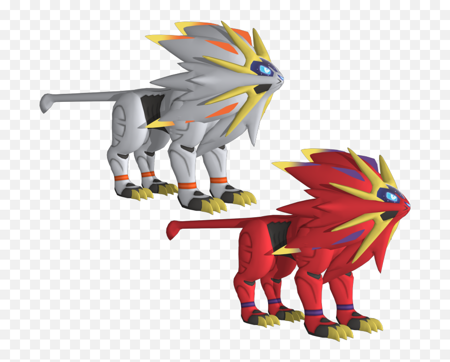 Sun Moon - Pokemon Solgaleo 3d Model Png,Solgaleo Png