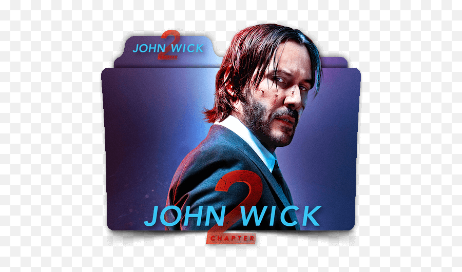 John Wick 2 Folder Icon - Designbust John Wick Movie Folder Icon Png,Fortnite John Wick Png