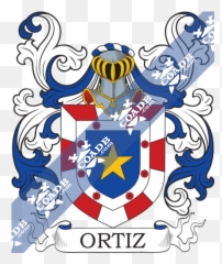 Ortiz Family Crest Coat Of Arms And Name History - Ortiz Coat Of Arms Png,Bandera De Puerto Rico Png