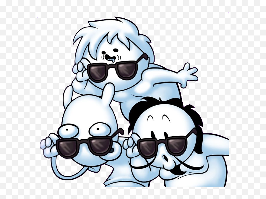 I Cut Out Two Drawings Of The Boys From Thumbnails If - Oney Plays Funny Boy Png,Meme Sunglasses Png