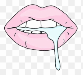 Image About Lips In Transparent Pastel By Vic - Tongue Png,Tongue Transparent
