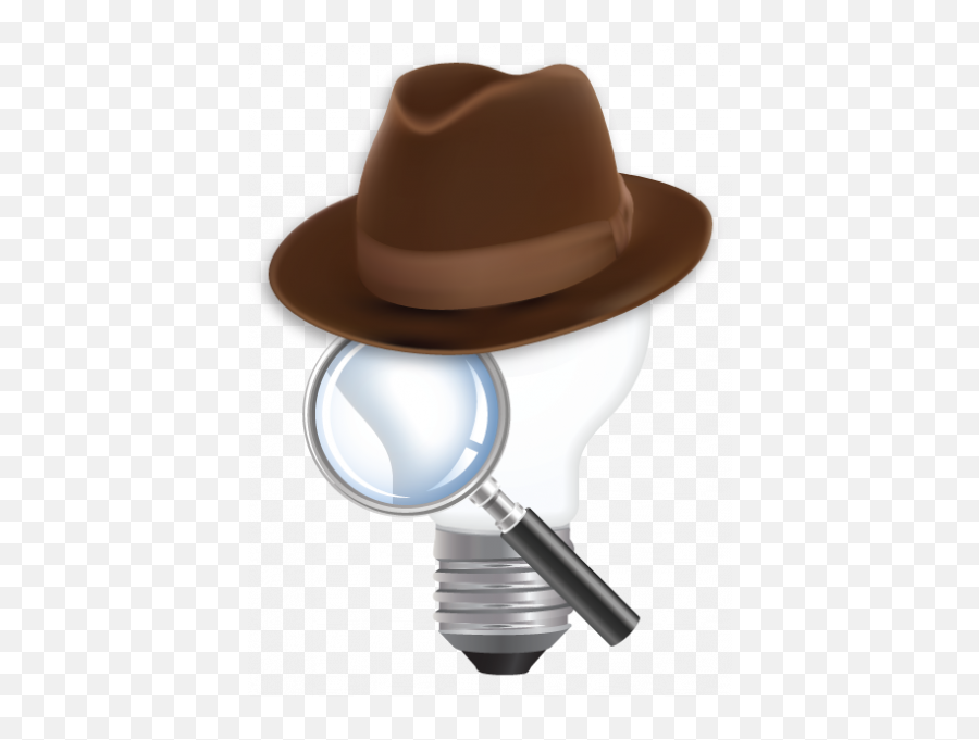 Download Chemhat Lightbulb Logo Wearing - Search Icon Png,Detective Hat Png
