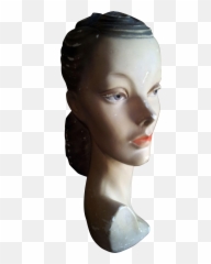 Download Vintage Chalk Mannequin Head - Hair Design Png,Mannequin Head Png
