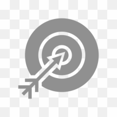 Arrow Target Icon - Goals Png White