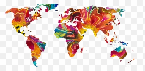 Abstract World Map Png Pic - Celsius Vs Fahrenheit