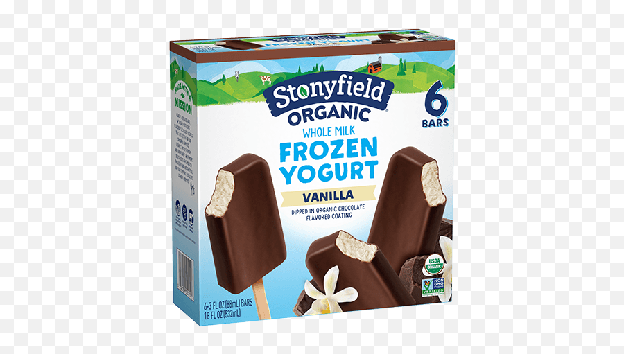 Frozen Yogurt Bars Vanilla - Stonyfield Frozen Yogurt Bars Png,Frozen Yogurt Png