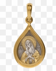 Icon Of The Theotokos - Solid png