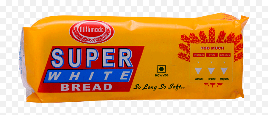 Super White Bread Milk Made Home - Snack Png,White Bread Png