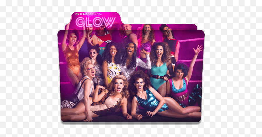Glow Tv Series Transparent Folder Icon - Designbust Glow On Netflix Png,Glow Icon