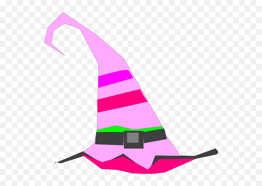 Download Pink Birthday Hat Clipart - Green Witch Hat Png,Witch Hat Transparent Background