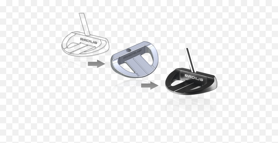 Radius Putters Designed In The Uk Cnc Milled Stunning - Aluminium Alloy Png,Putter Icon