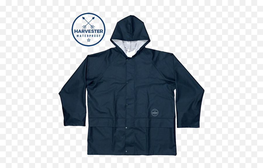 Harvester Navy Rain Jacket Australia - Hooded Png,Raincoat Icon