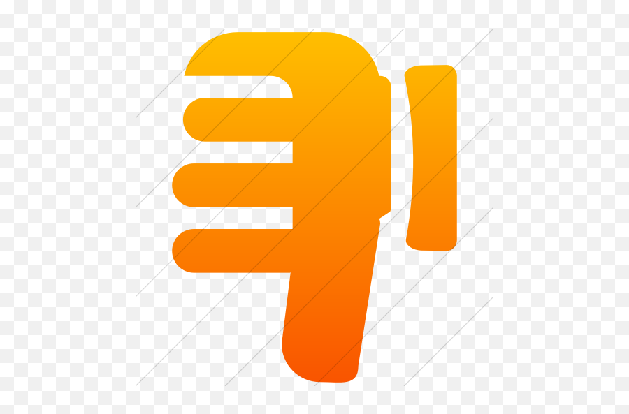 Iconsetc Simple Orange Gradient Broccolidry Dislike Icon - Vertical Png,Unlike Icon