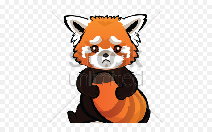 Raccoon Clipart Fox - Cartoon Red Panda Cute Png Download Sad Red Panda Cartoon,Cute Panda Png