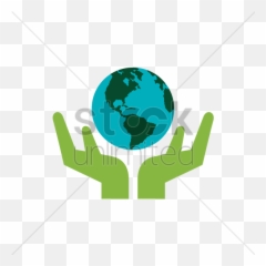 Hand Holding Earth Logo - The World png