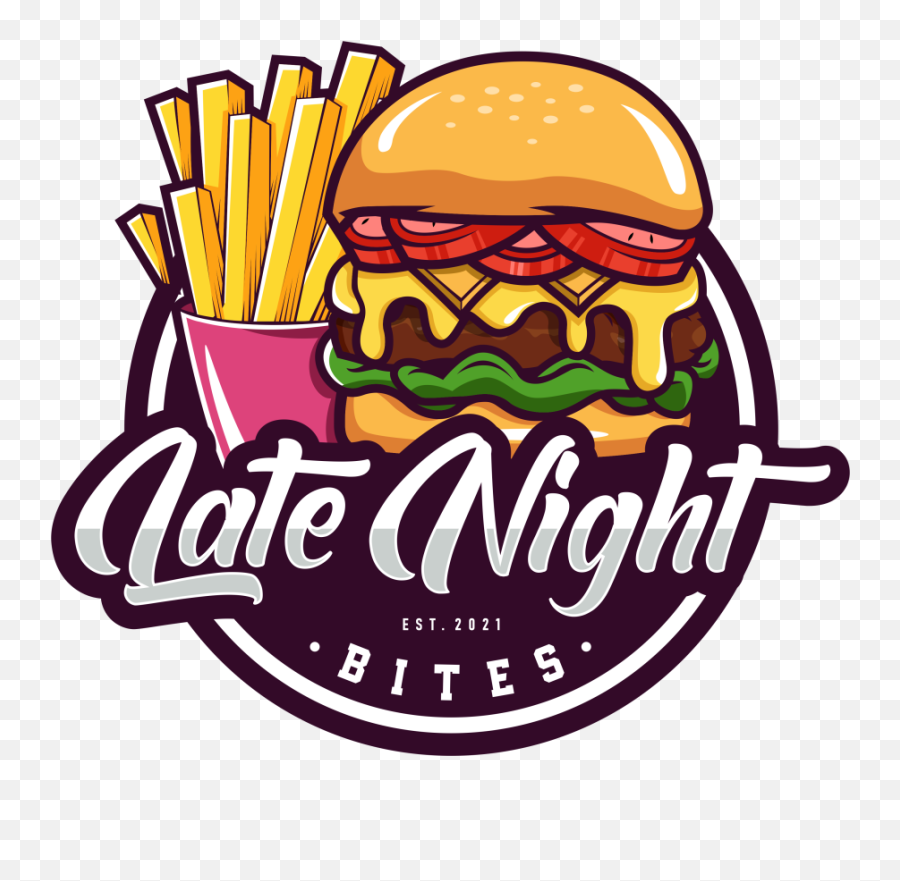 Late Night Bites - Greensboro Nc Restaurant Menu Hamburger Bun Png,Burger Vector Icon