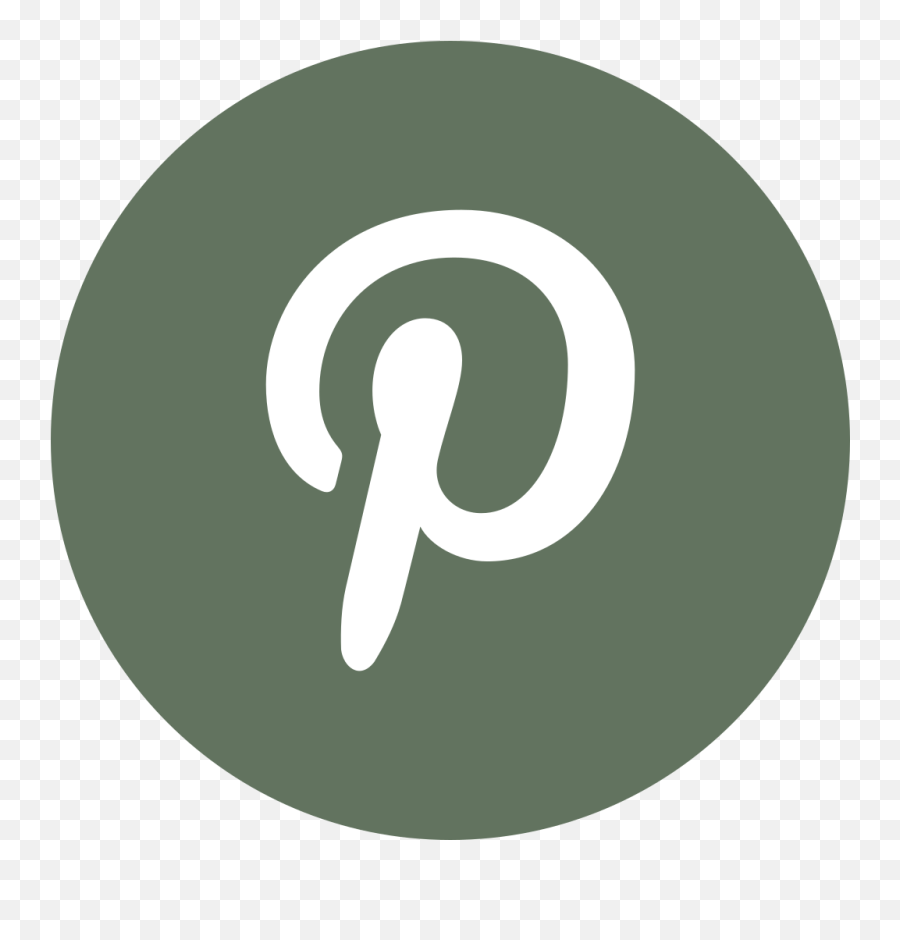 Fern Studio Flowers - Circle Pinterest Icon Png,Vintage Social Media Icon