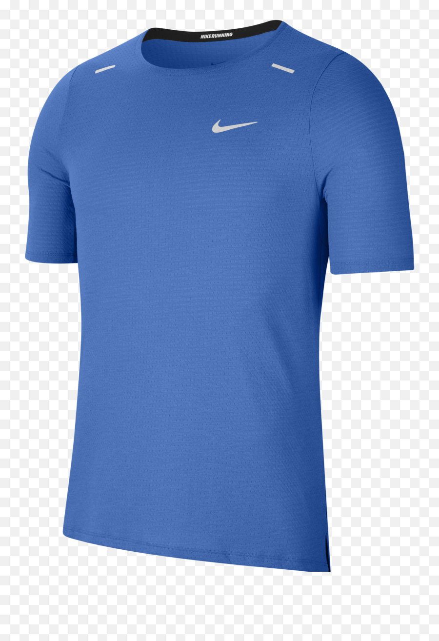 Nike Menu0027s Rise 365 Short Sleeve Shirt Cj5420 U2013 Marathon - Camiseta Dri Fit Run Masculina Azul Bic Png,Nike Icon Mesh Short