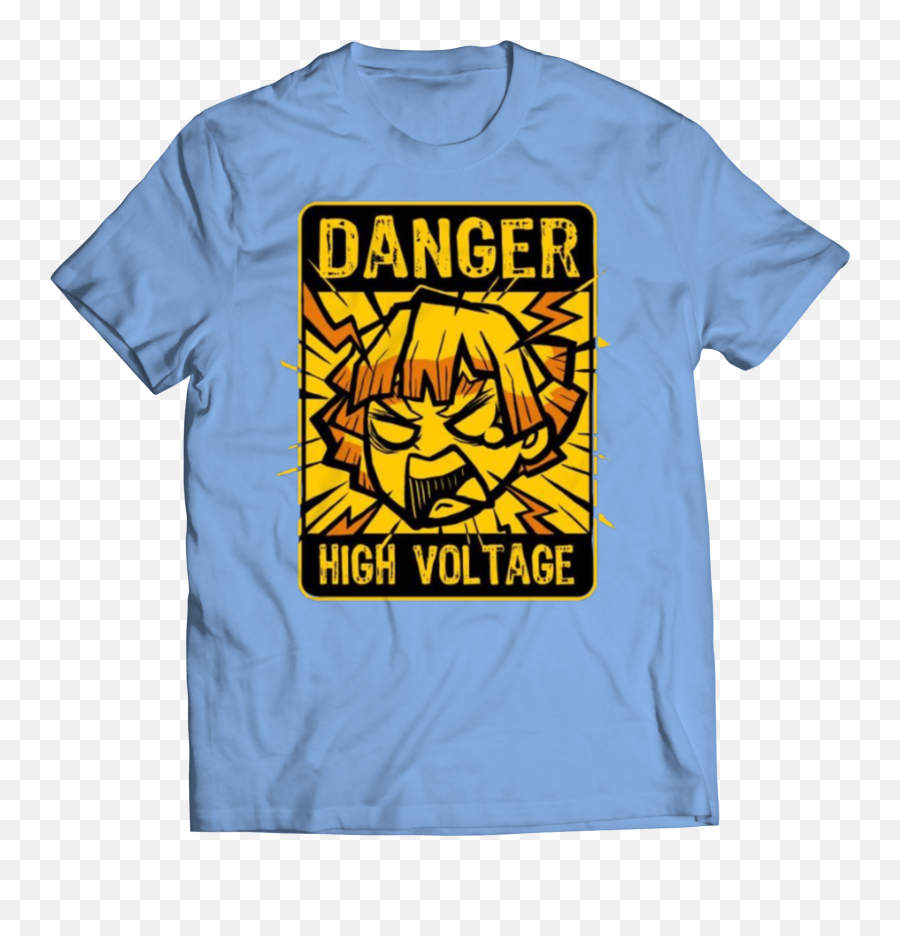 Zenitsu Danger Youth Tee - Youth Tees Light Blue Yxl In Poster Zenitsu High Voltage Png,Zenitsu Icon