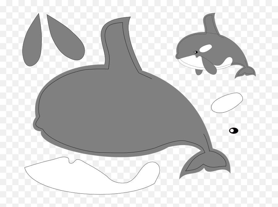 Download Free Png Orca Puppit Pattern - Dlpngcom Free Whale Pattern Sewing,Orca Png