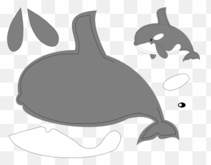 Download Free Png Orca Puppit Pattern - Dlpngcom Free Whale Pattern Sewing,Orca Png