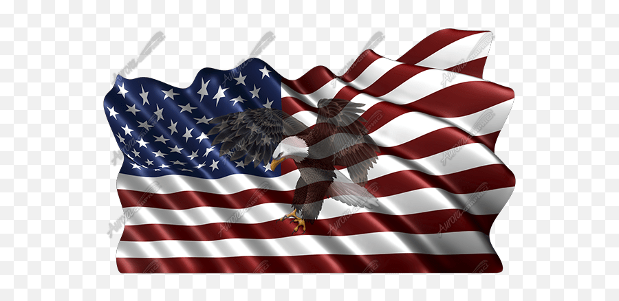 Waving American Flag Flying Eagle 2 - American Flag With Gadsden Snake Png,American Flag Waving Png