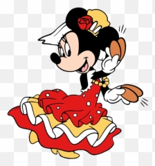 Scuba Diving Surfing Flamenco Dancing - Minnie Mouse Flamenco Dancer Png,Flamenco Png