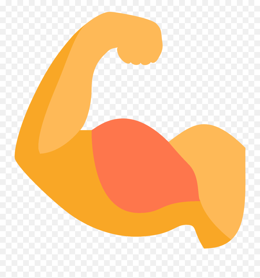 Muscle Emoji Vector Transparent Png - Arm Flexing Png,Muscle Emoji Png