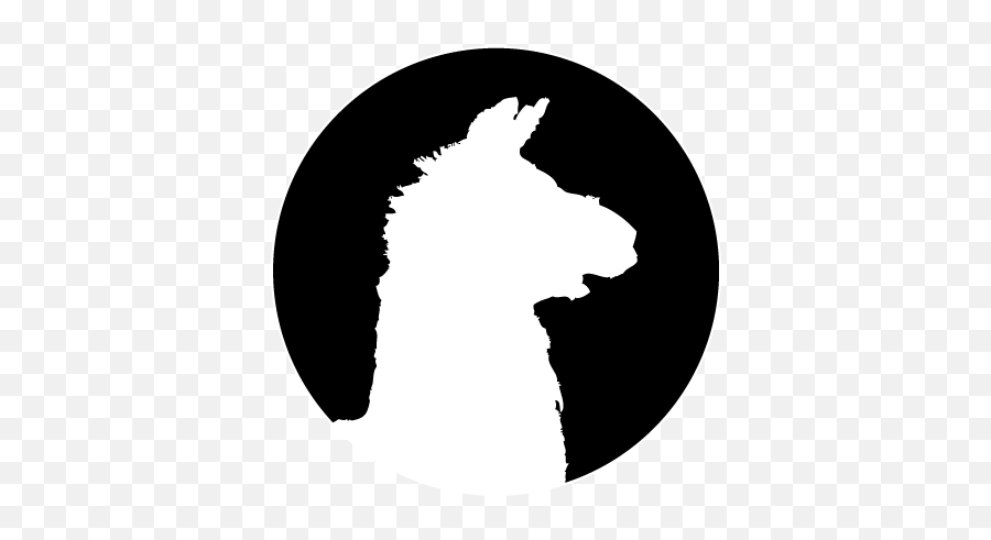 Llama Logo Silhouette - Silhouette Png Download 557498 Llama Logo Png,White Twitter Logo Png