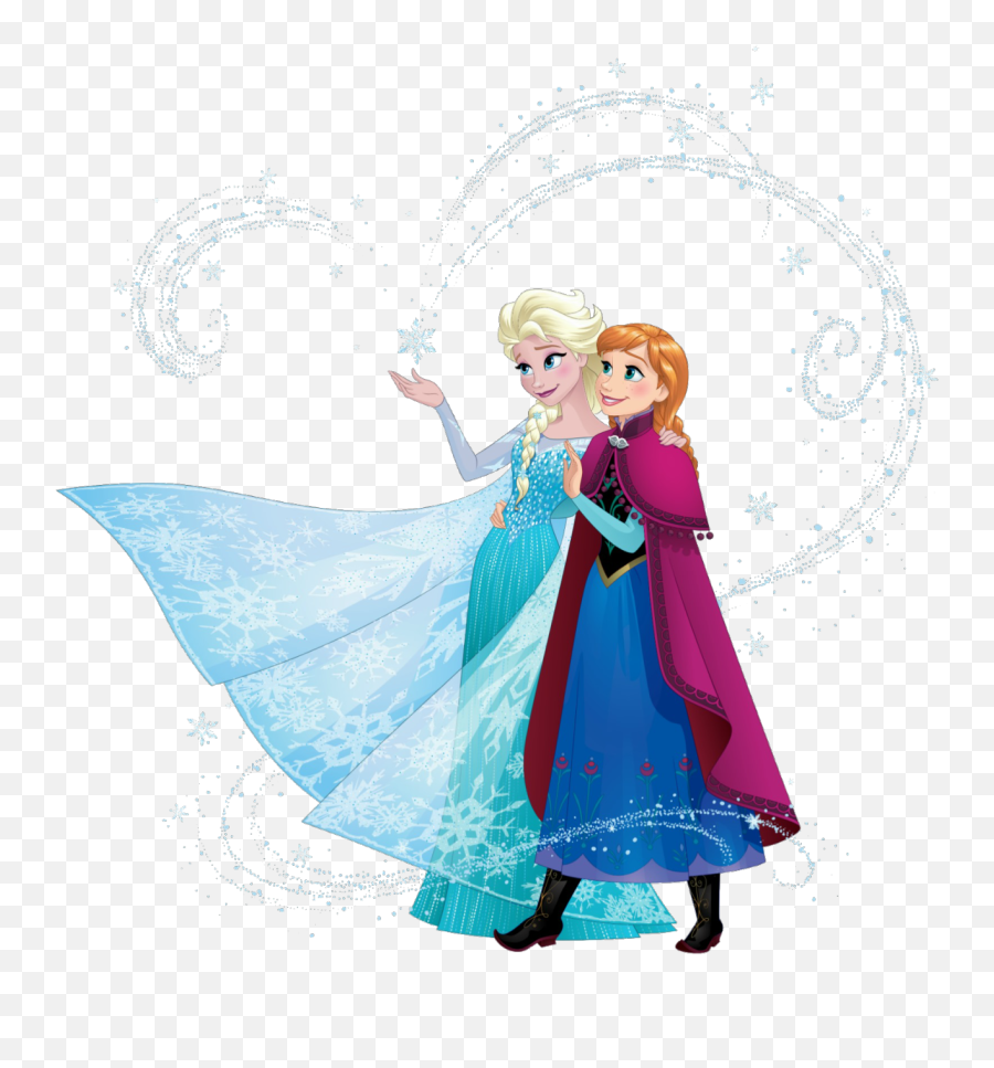 Frozen Elsa And Anna Drawing - Disney Frozen Elsa And Anna Sisters Png,Elsa And Anna Png