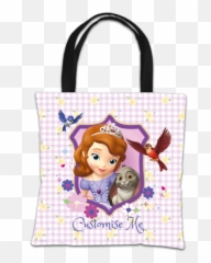 Disney Sofia The First And Clover Tote Bag Png