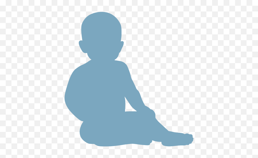 Child Sitting Silhouette - Baby Vector Logo Png,Child Silhouette Png
