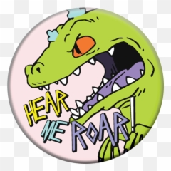 Hear Me Roar Popsockets Grip - Illustration Png,Reptar Png