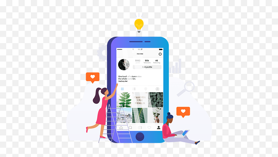 Buy Automatic Instagram Likes - Likes Cell Phone Png,Instagram Likes Png