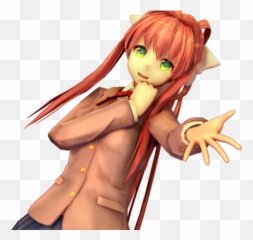 Ddlc - Ddlc Mmd Png,Monika Png