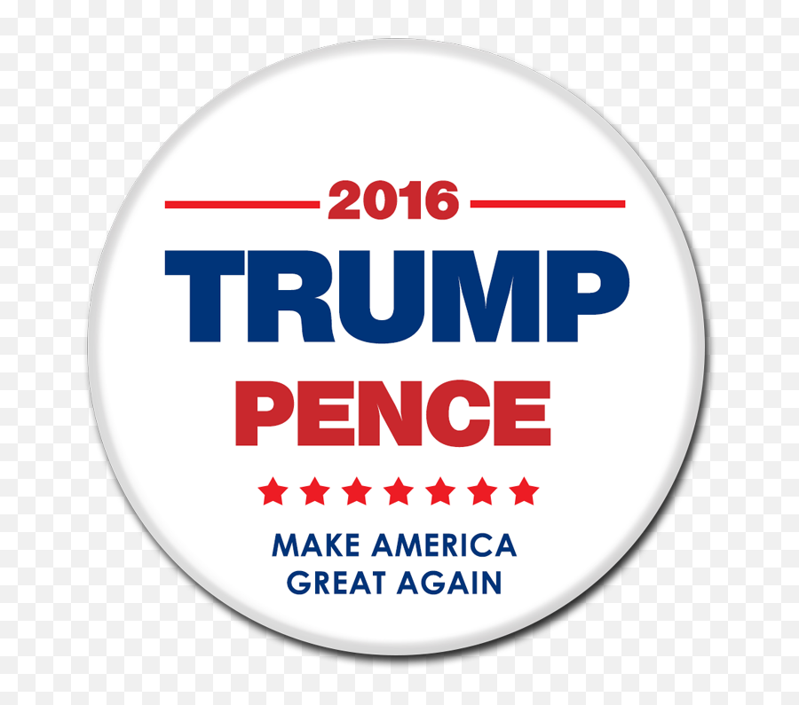 Trump Pence Button 300 - Circle Png,Make America Great Again Png