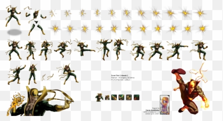 Iron Fist Sprite Sheet - Cartoon Png,Iron Fist Png