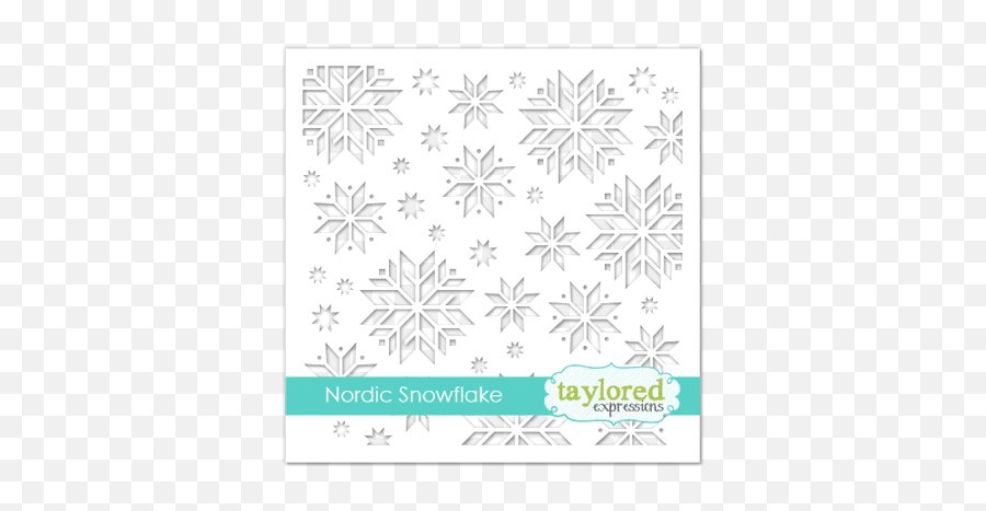 Nordic Snowflake Stencil Png Background